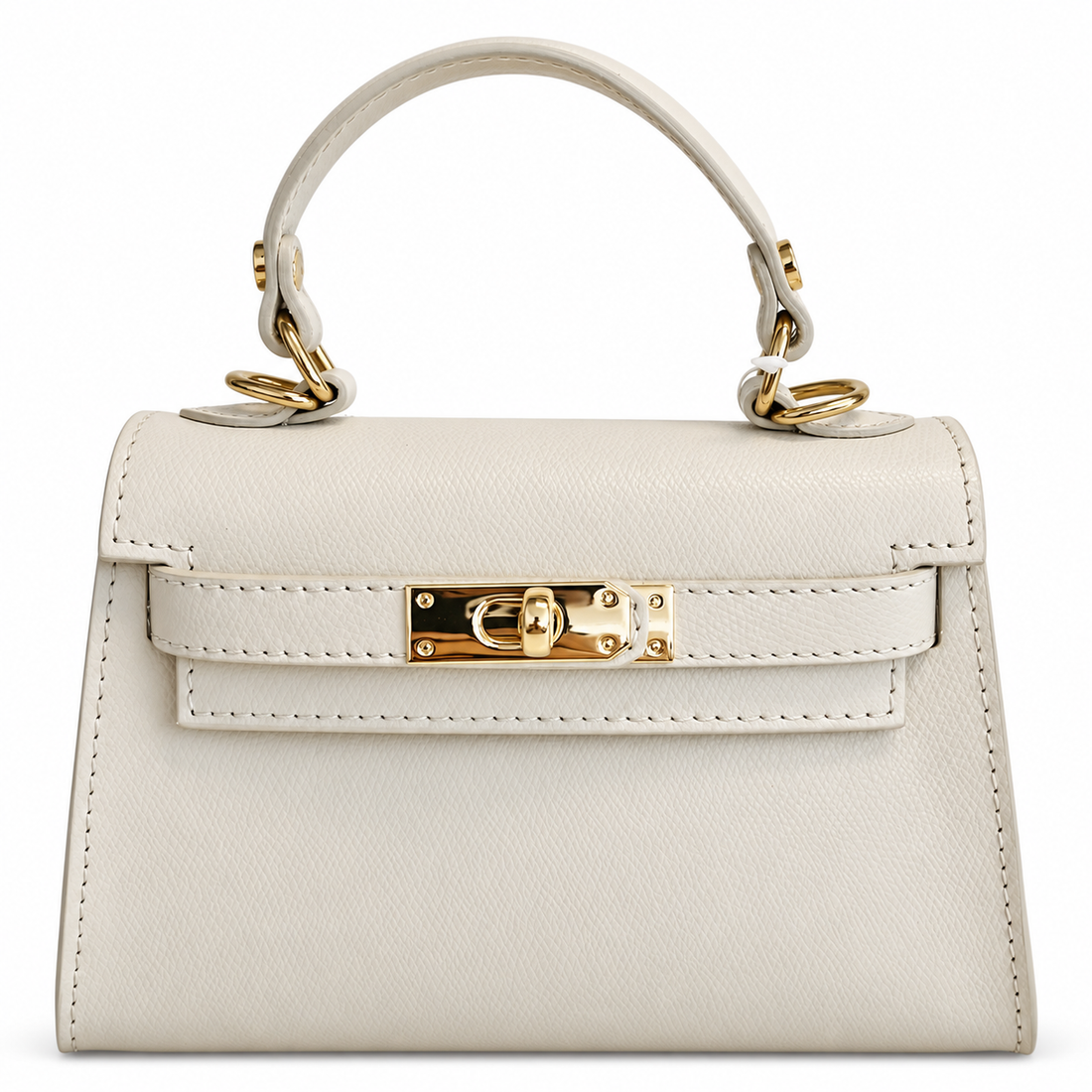 Sophie Creme Leather Handbag - Oriana LaMarca Designs