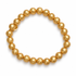 Mens Hammered 22k Gold Plated Brass Bracelet on white studio background