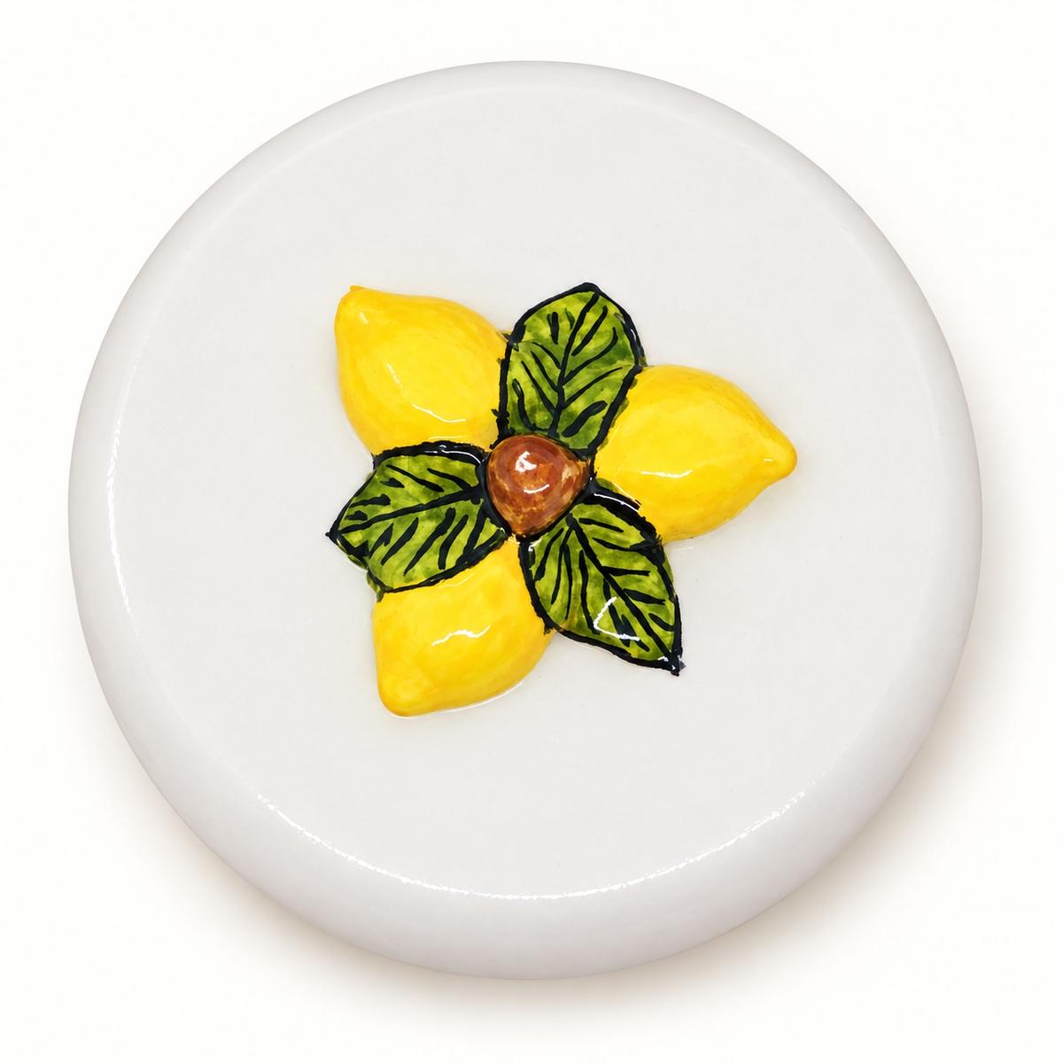 Limone Handpainted Ceramic Snuffer - Oriana LaMarca Designs