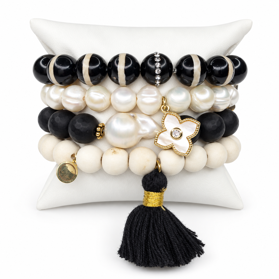 Hand in Hand Armparty on white studio background