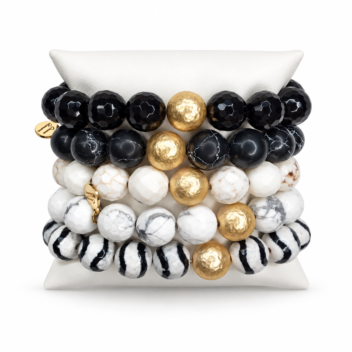 Black to Basics Armparty on white studio background