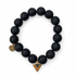 Matte Black Onyx with Black Howlite Dagger Pendant - Oriana LaMarca Designs