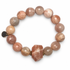 Desert Moonstone with Desert Moonstone Nugget Rock Candy on white studio background