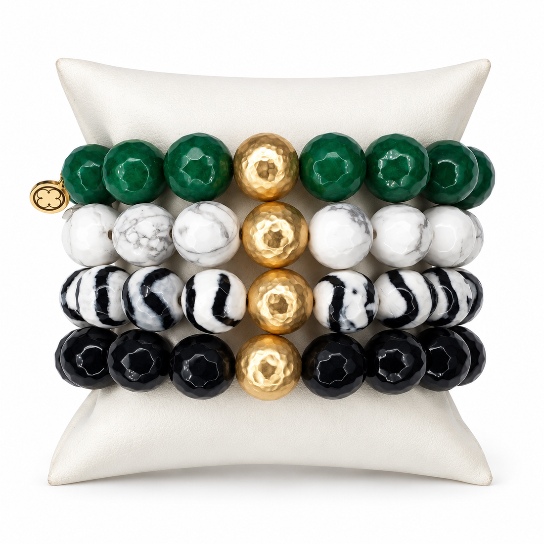 Eye of the Zebra Armparty on white studio background
