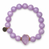 Lavender Jade with Ametrine Nugget Rock Candy on white studio background