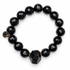 Black Onyx with Black Onyx Nugget Rock Candy on white studio background
