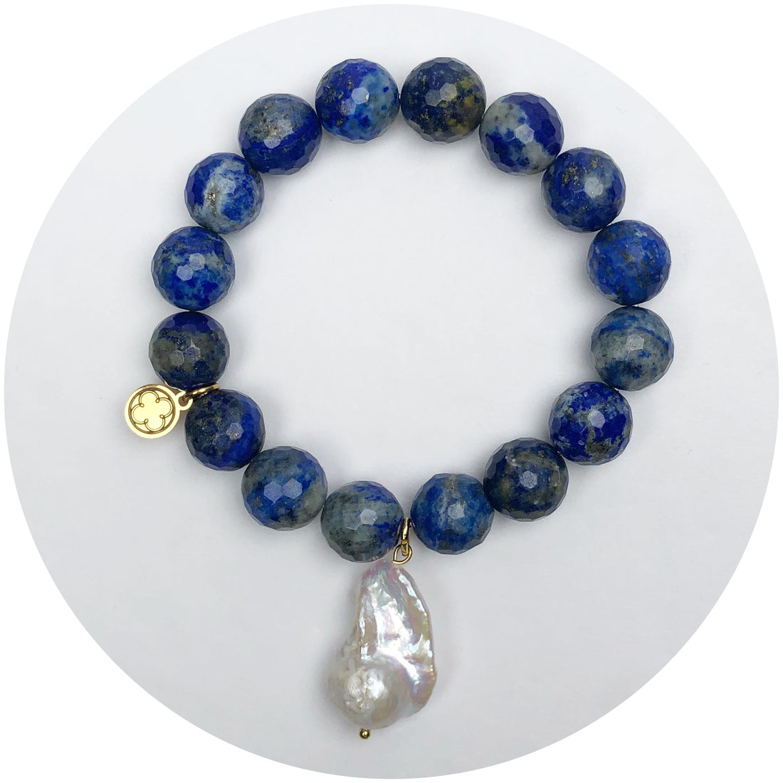 Azul Jasper with Haloed Pearl Pendant