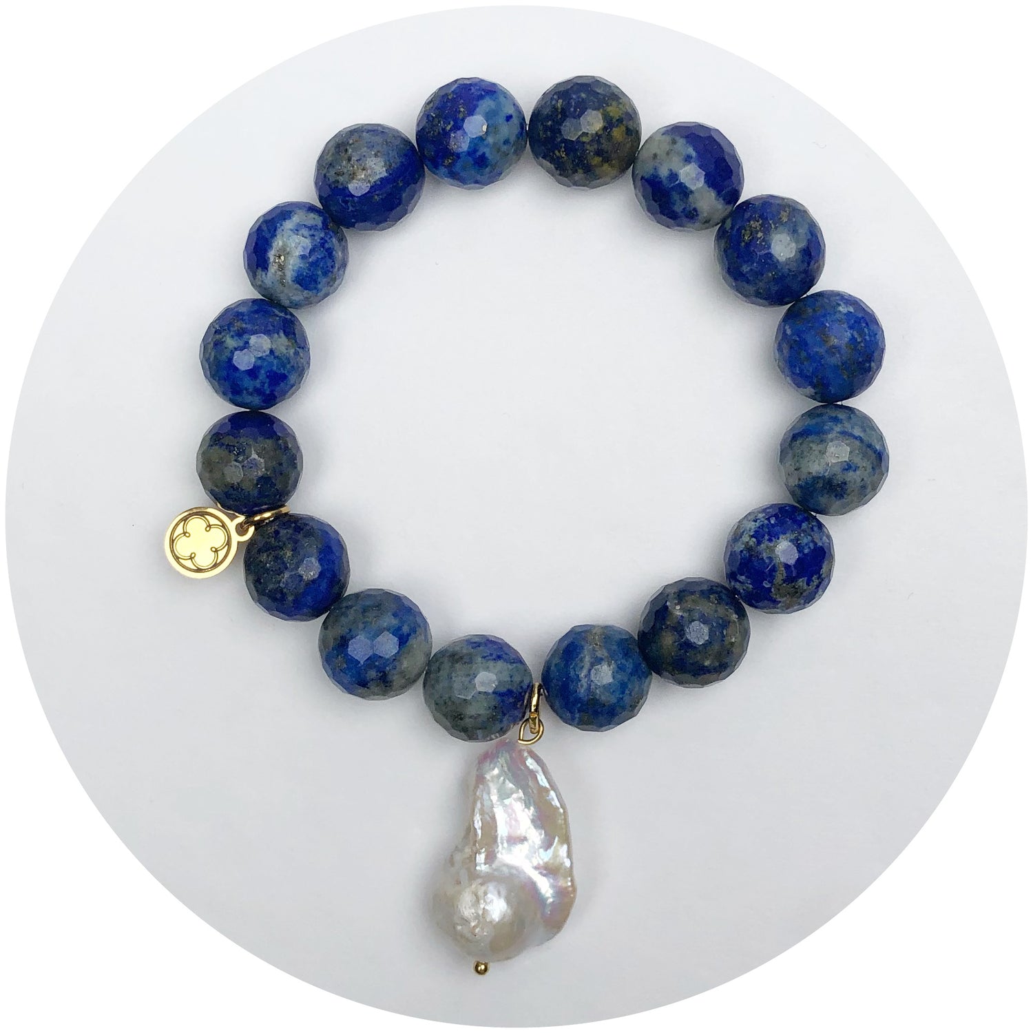 Azul Jasper with Haloed Pearl Pendant