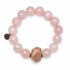 Rose Quartz with Desert Moonstone Nugget Rock Candy on white studio background