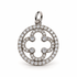 Silver Pavé Signature Logo Pendant - Oriana LaMarca Designs