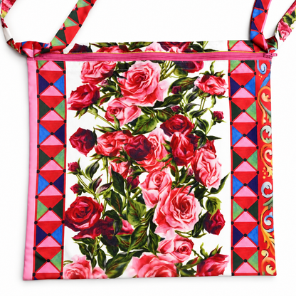 Lilliana Pink Floral Print Pochette - Oriana LaMarca Designs
