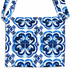 Lilliana Blue Maiolica Print Pochette - Oriana LaMarca Designs