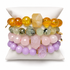 Crystal Clear Rock Candy Armparty on white studio background