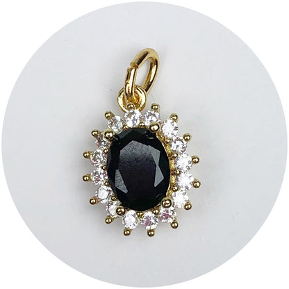 Pavé Black Gold Crystal Star Pendant