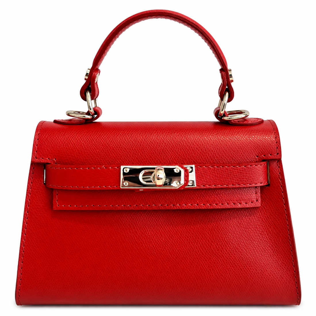 Sophie Red Leather Handbag - Oriana LaMarca Designs