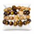 Picture Jasper & Tiger Eye Rock Candy Armparty on white studio background