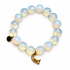 Opalite with Pavé Sleeping Teddy Bear Pendant on white studio background