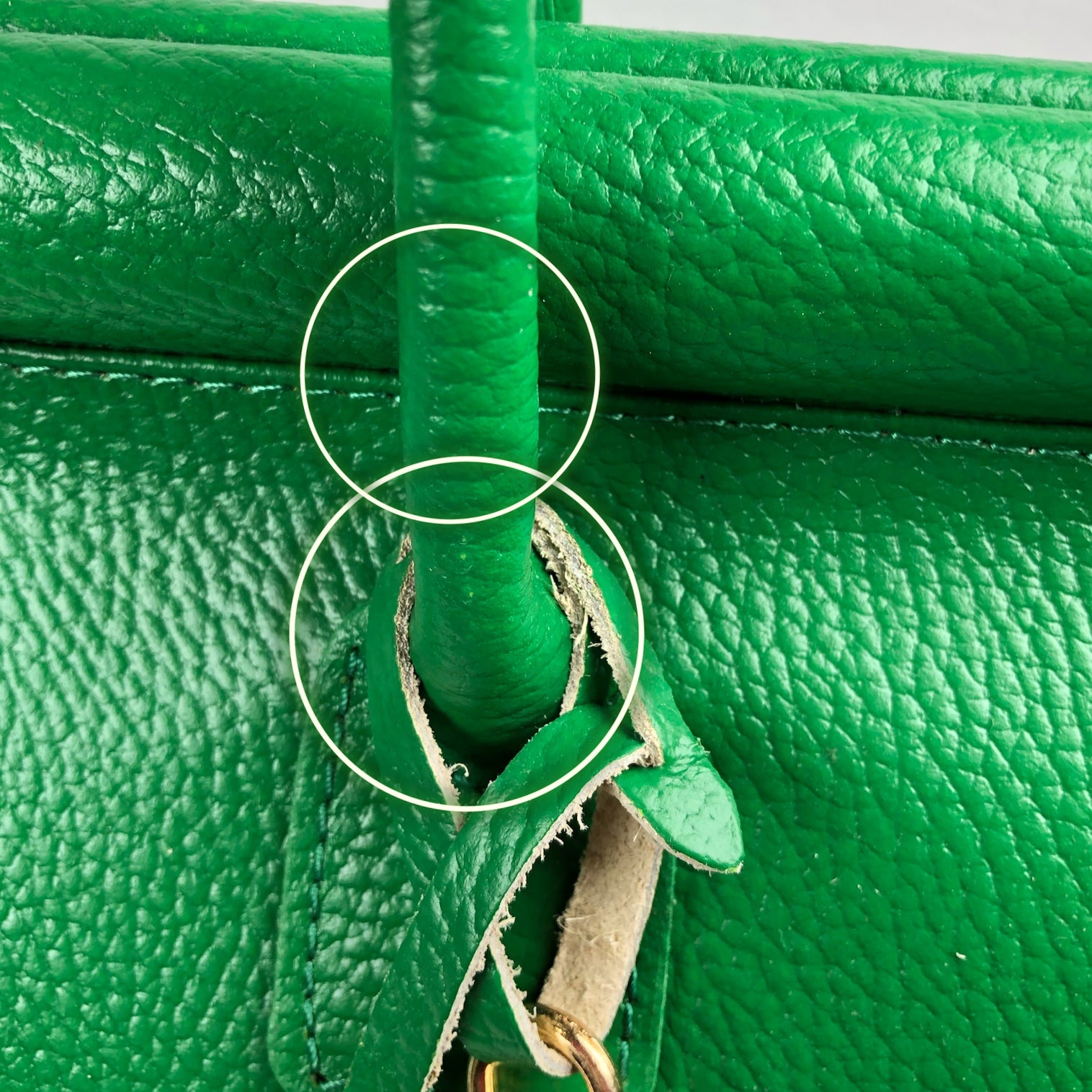 CATERINA GREEN LEATHER BAG