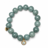 Persian Blue Jade with Pavé Enamel Evil Eye on white studio background