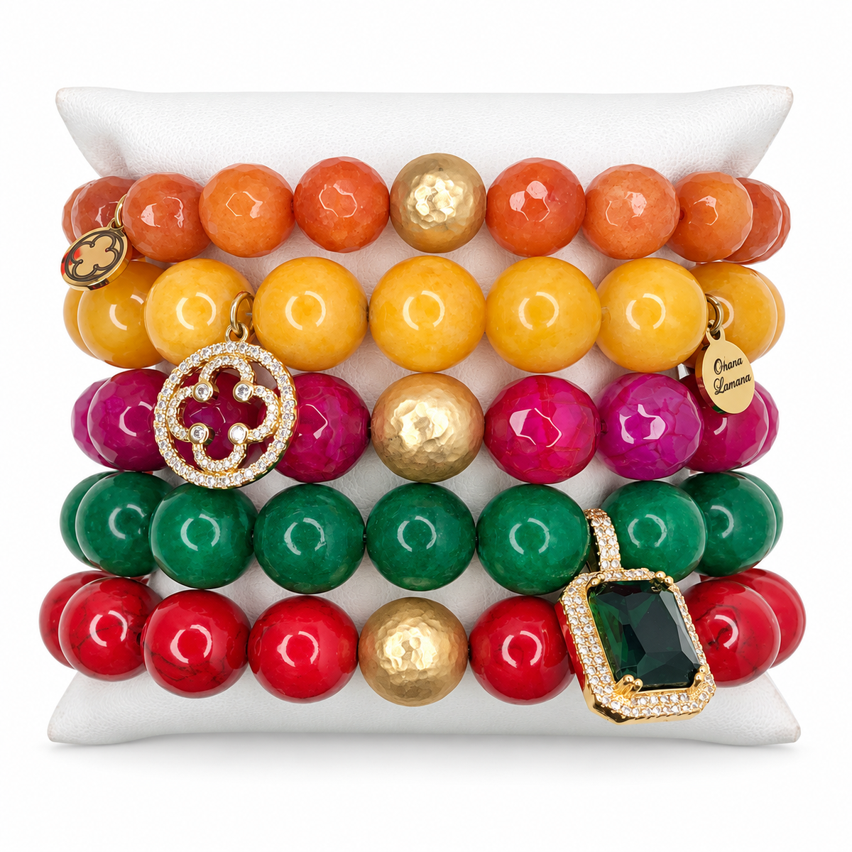 Apple Crisp Armparty on white studio background