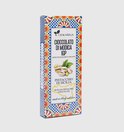 Cioccolato di Modica  with Pistachio