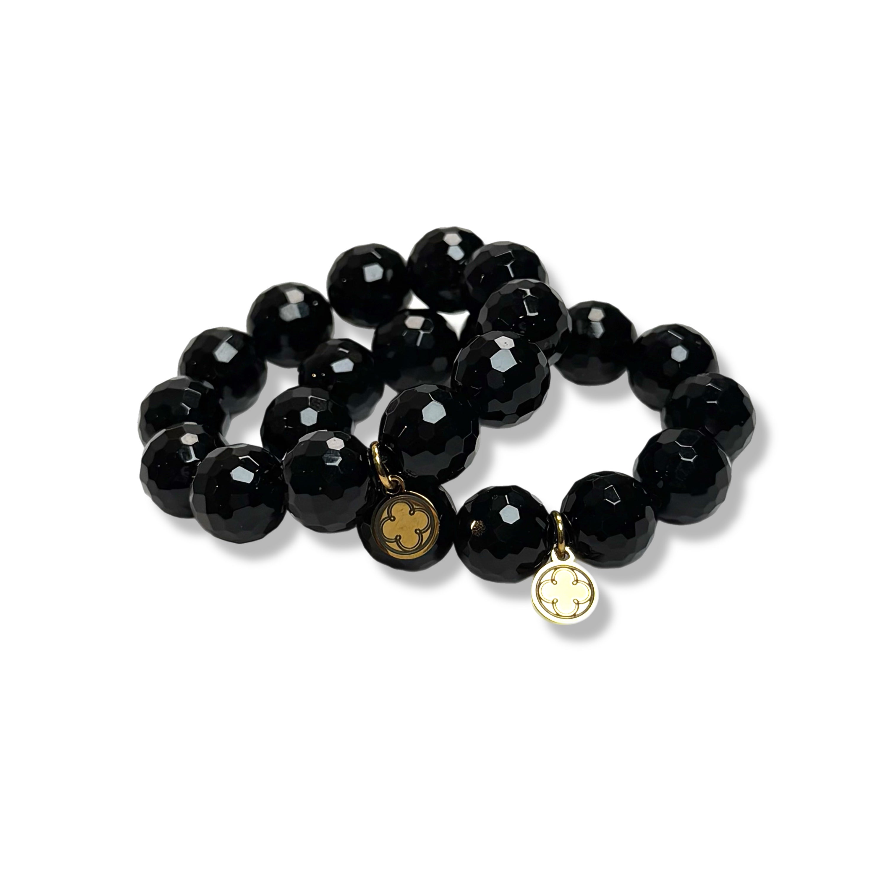 Black Onyx Napkin Rings - Set of 4