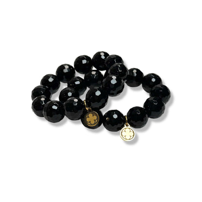 Black Onyx Napkin Rings - Set of 4