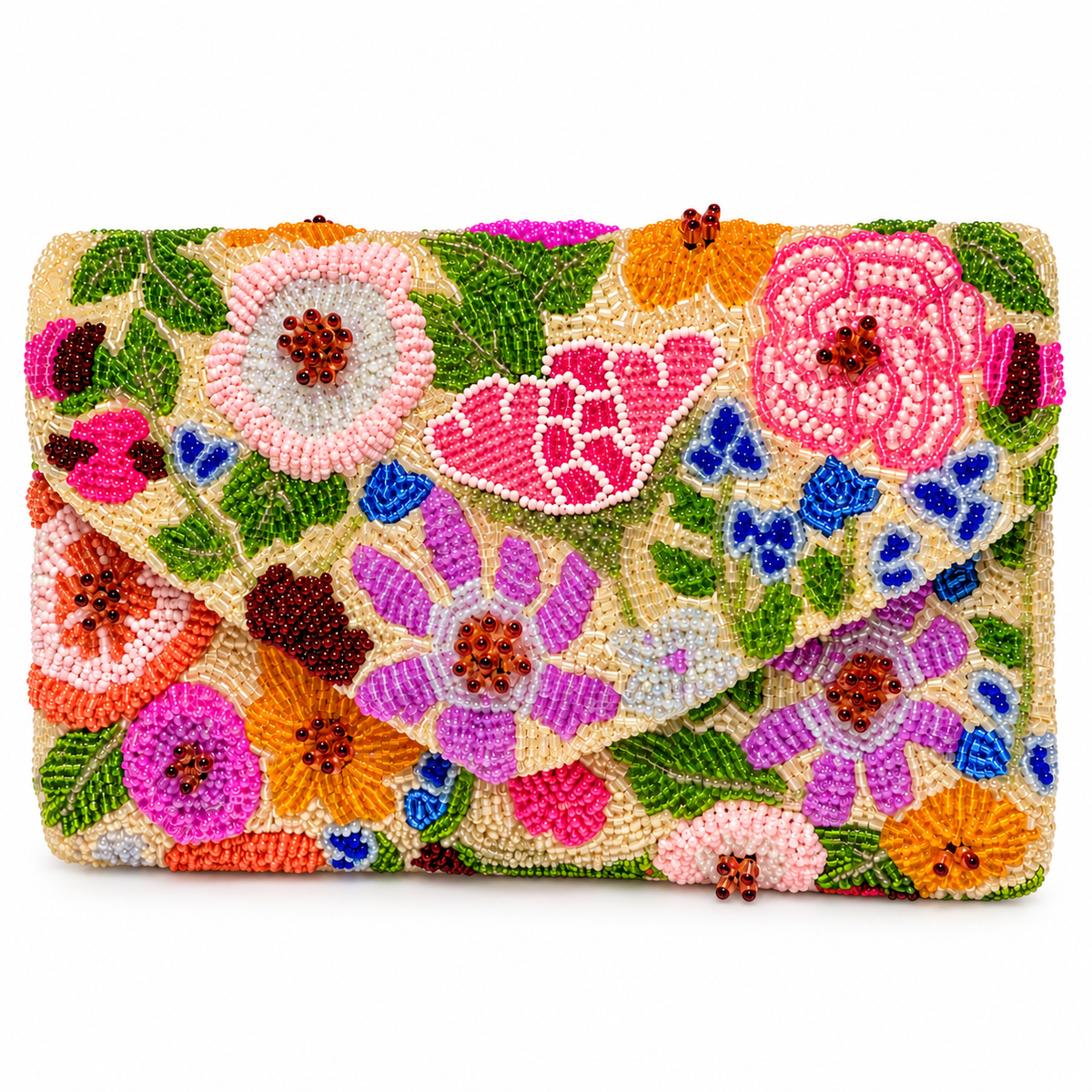 Bettina Secret Garden Beaded Clutch - Oriana LaMarca Designs