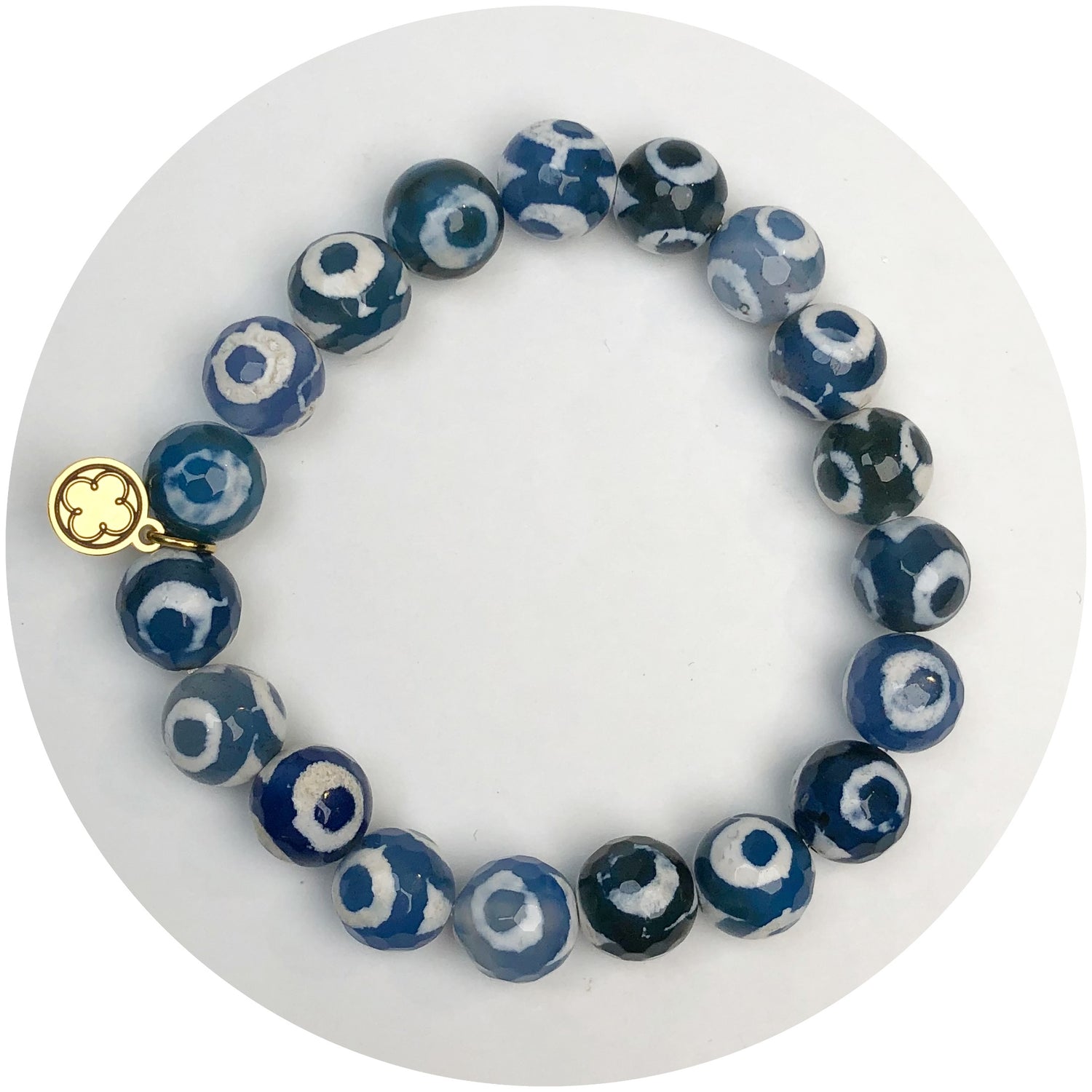 Tibetan Blue Eye Beaded Bracelet