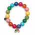 Rainbow Jade with Rainbow Pavé Pendant on white studio background