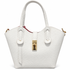 Alessia White Leather Tote - Oriana LaMarca Designs