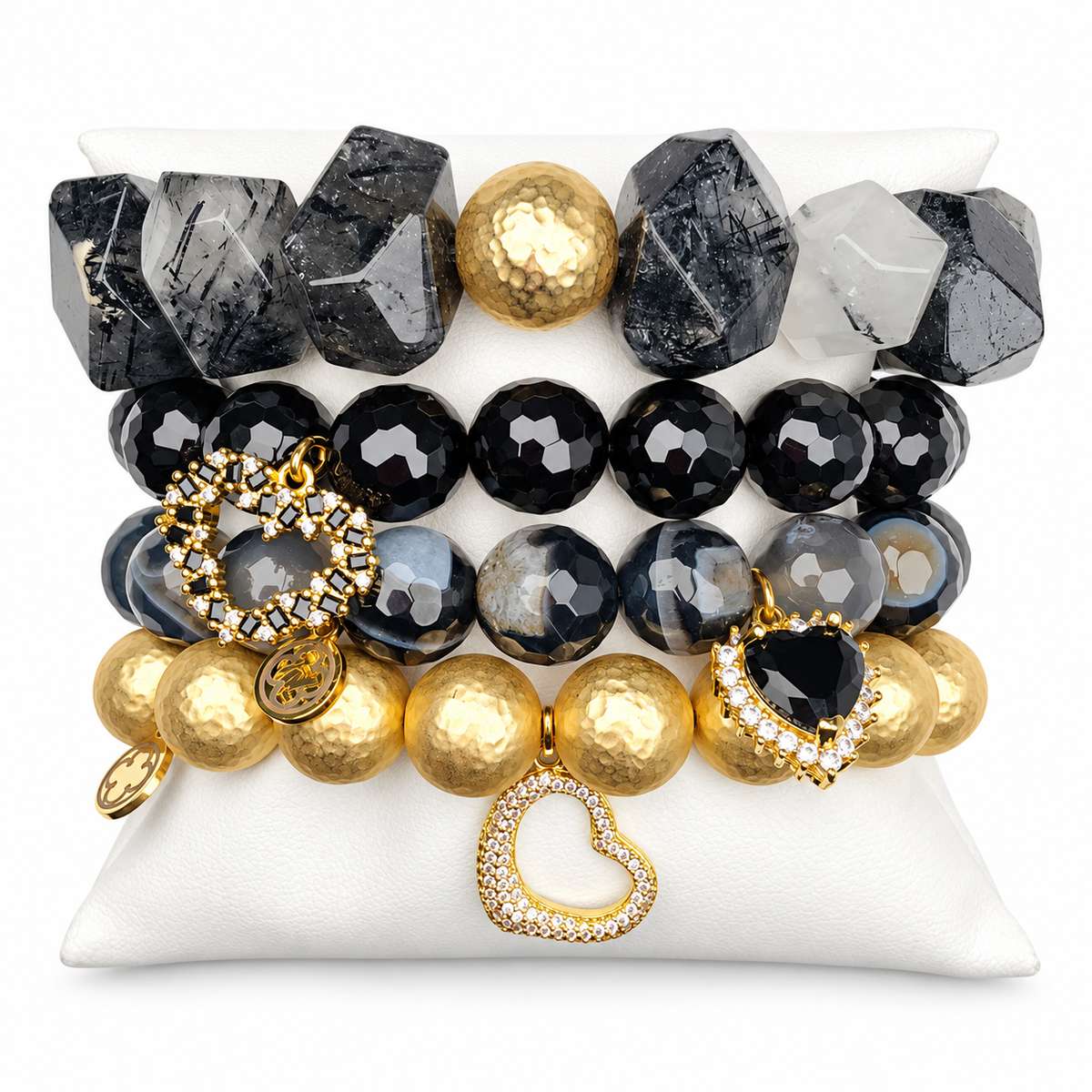 Black Beauty  Armparty on white studio background