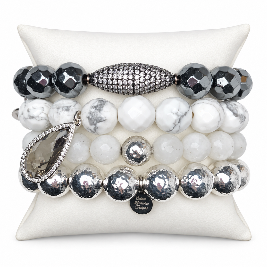 Silver Lining Armparty on white studio background
