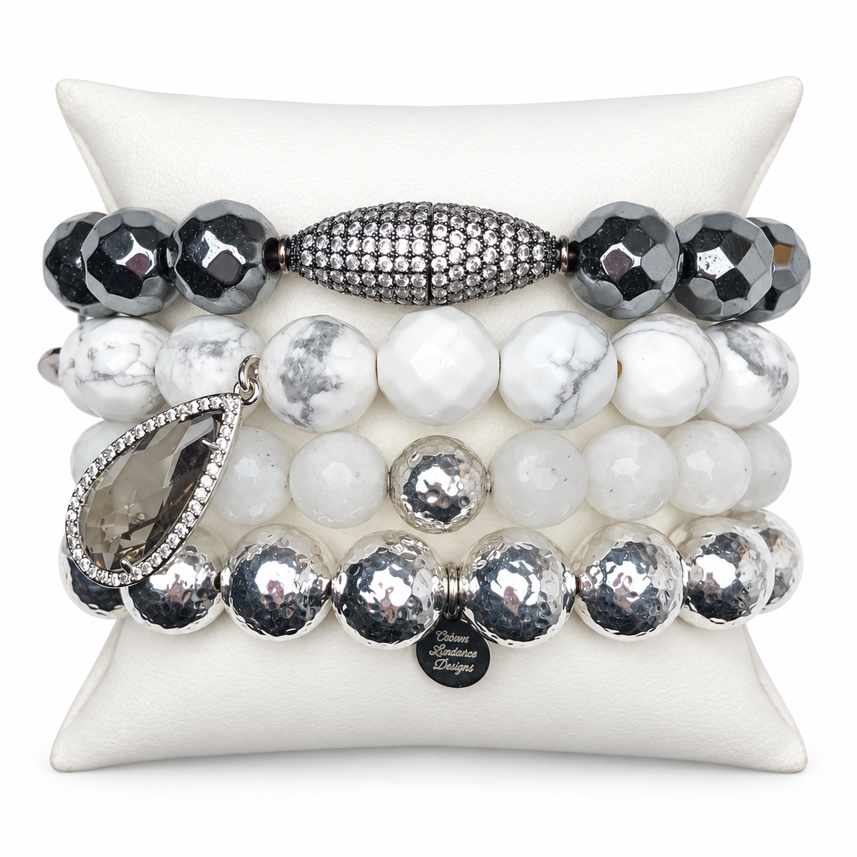 Silver Lining Armparty on white studio background