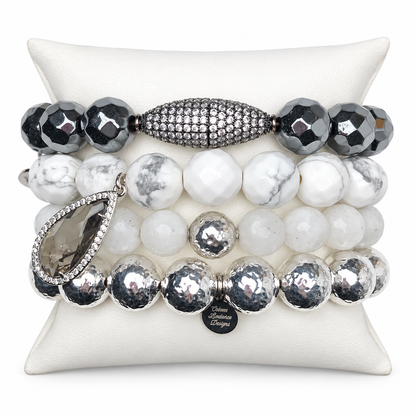 Silver Lining Armparty on white studio background