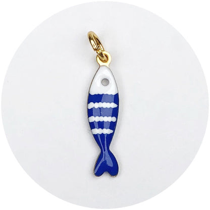 Blue Sardine Pendant