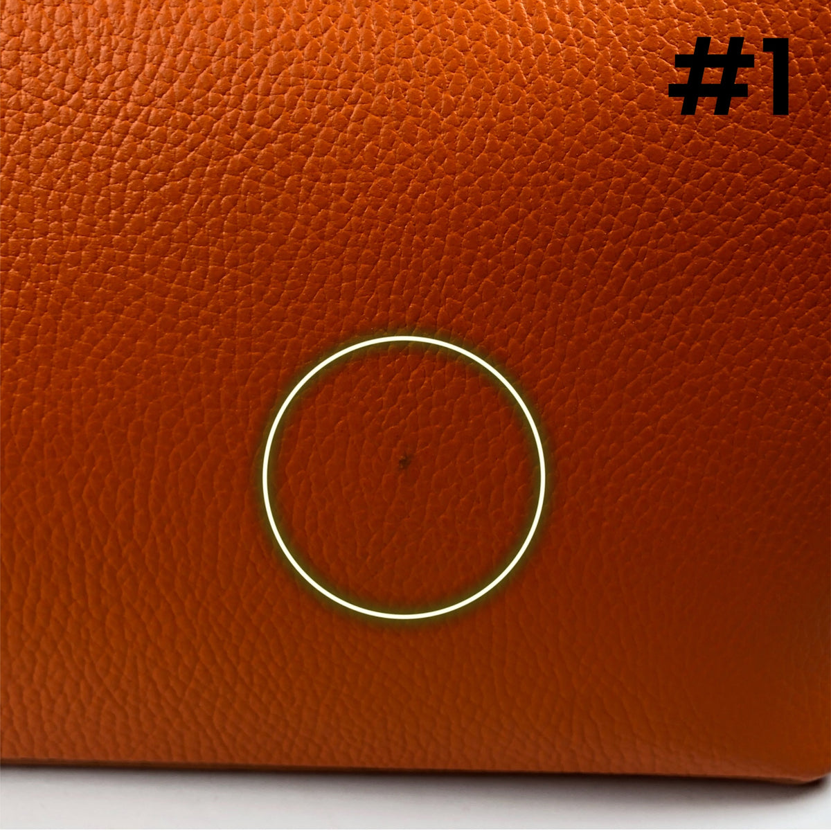 CATERINA ORANGE LEATHER BAG