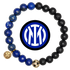 Inter Milan Mens Lapis and Matte Black Onyx with Pavé Soccer Ball with preserved team logo on transparent background