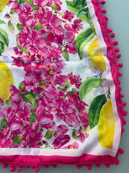 Pink Lemon Bloom Foulard Dress - Dolce Vita Chic