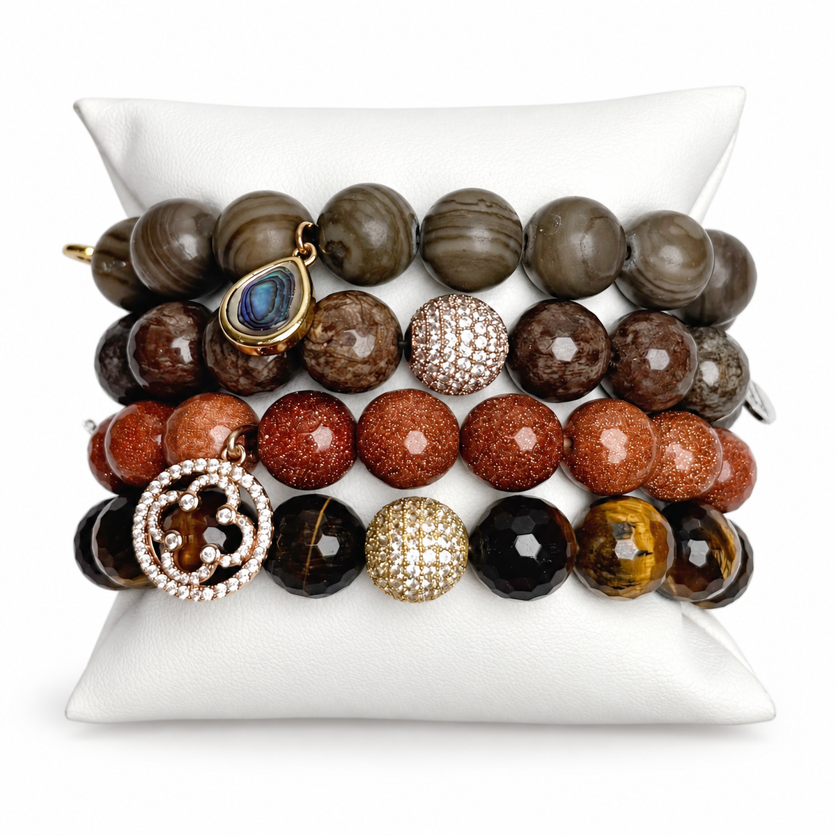 Caffé Couture Armparty on white studio background