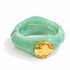 Giada Amazonite Acrylic Hinged Bangle on a clean studio background