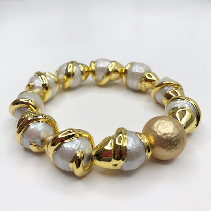 Pearl Bezel Bracelet