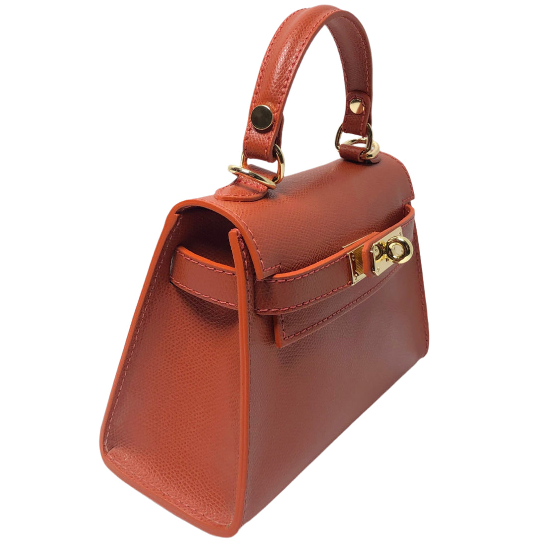 Sophie Orange Leather Handbag