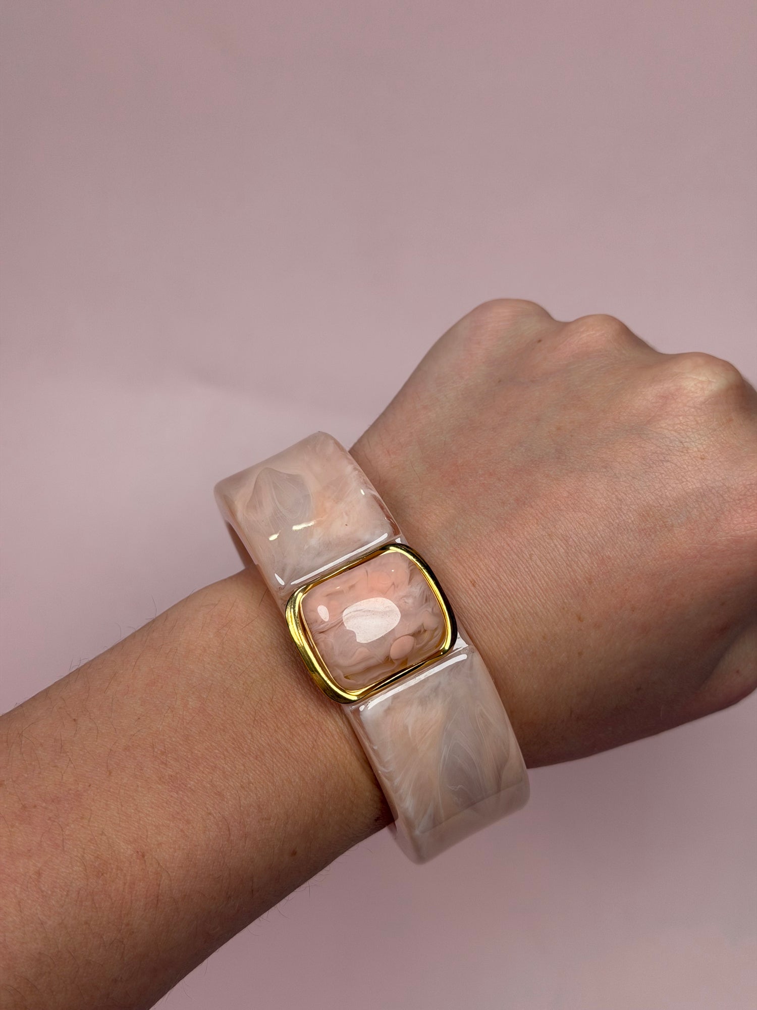 Valentina Rose Pink Hinged Bangle