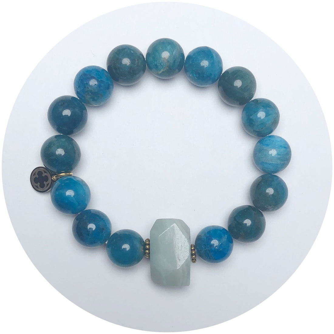 Blue Apatite with Amazonite Nugget Rock Candy
