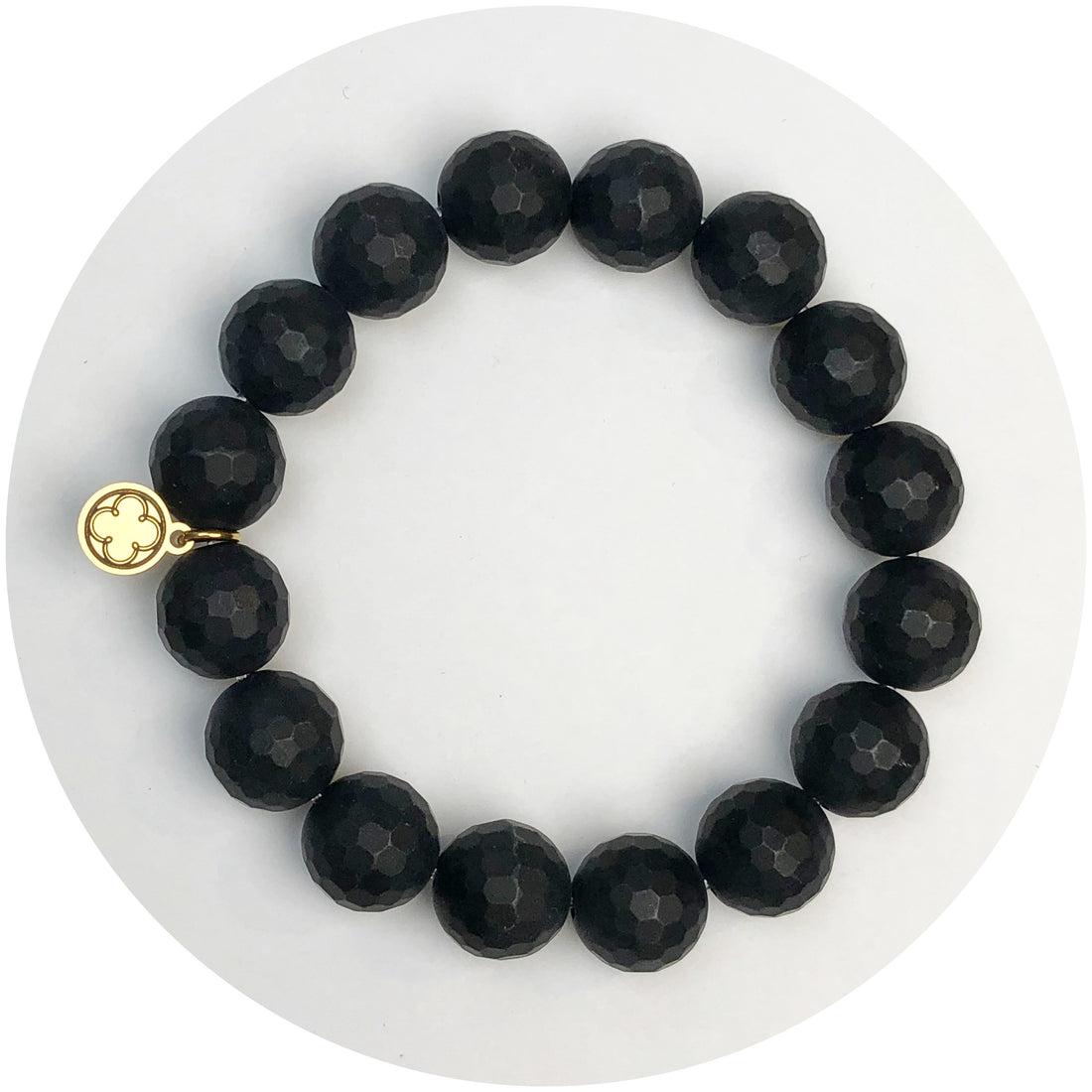 Matte Black Onyx Beaded Bracelet