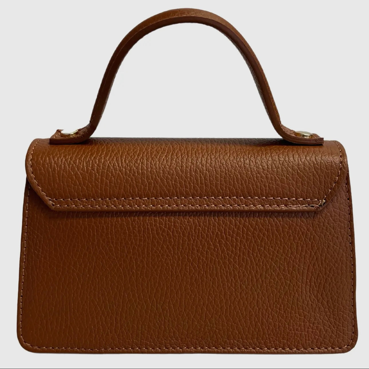 Angelina Plum Leather Handbag