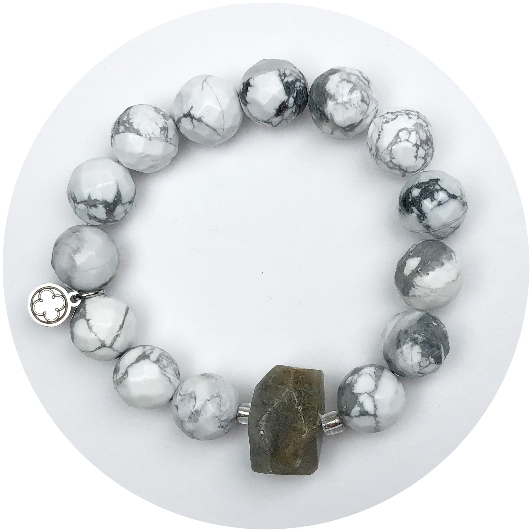 Frosted Marble Agate with Stone Nugget