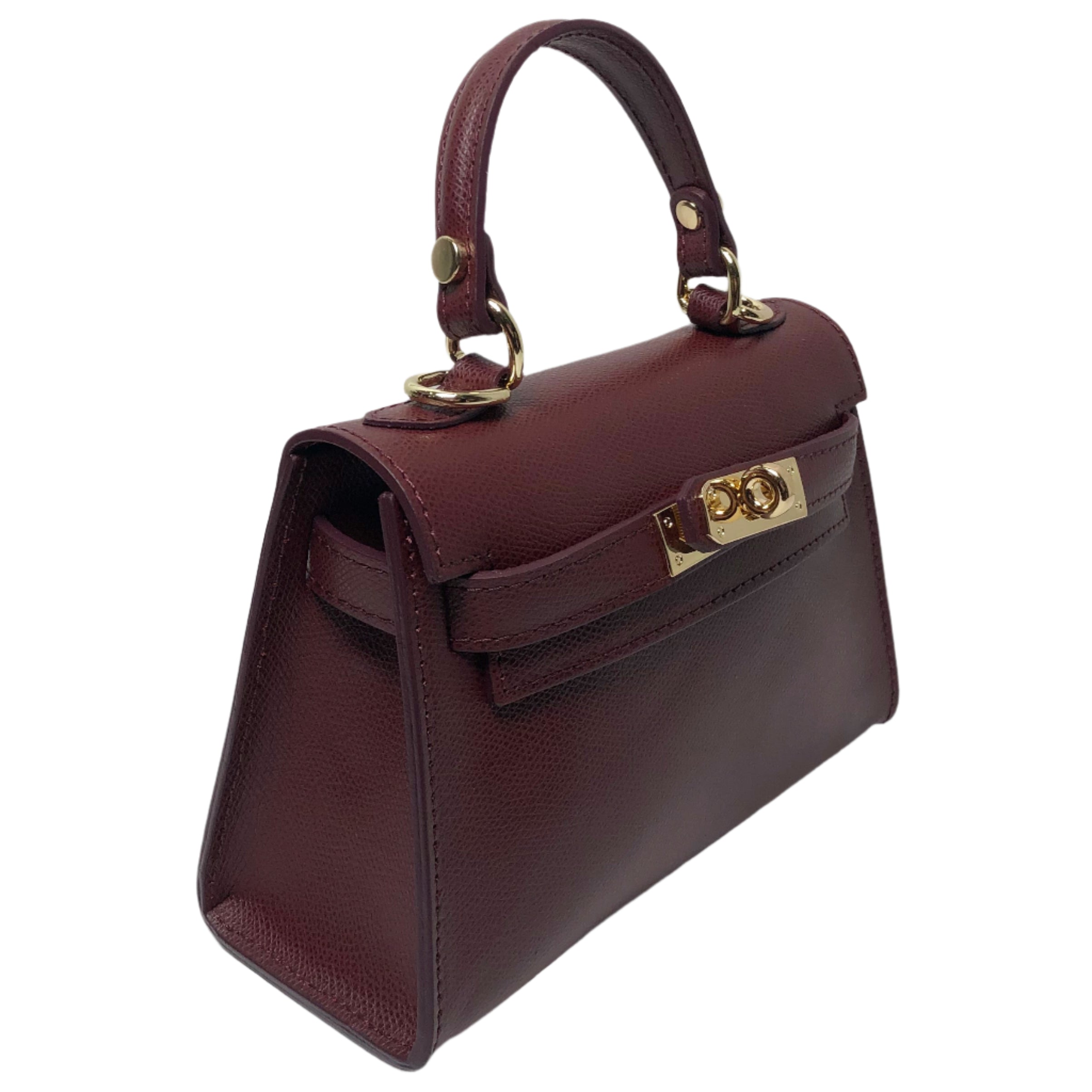 Sophie Marsala Leather Mini Bag