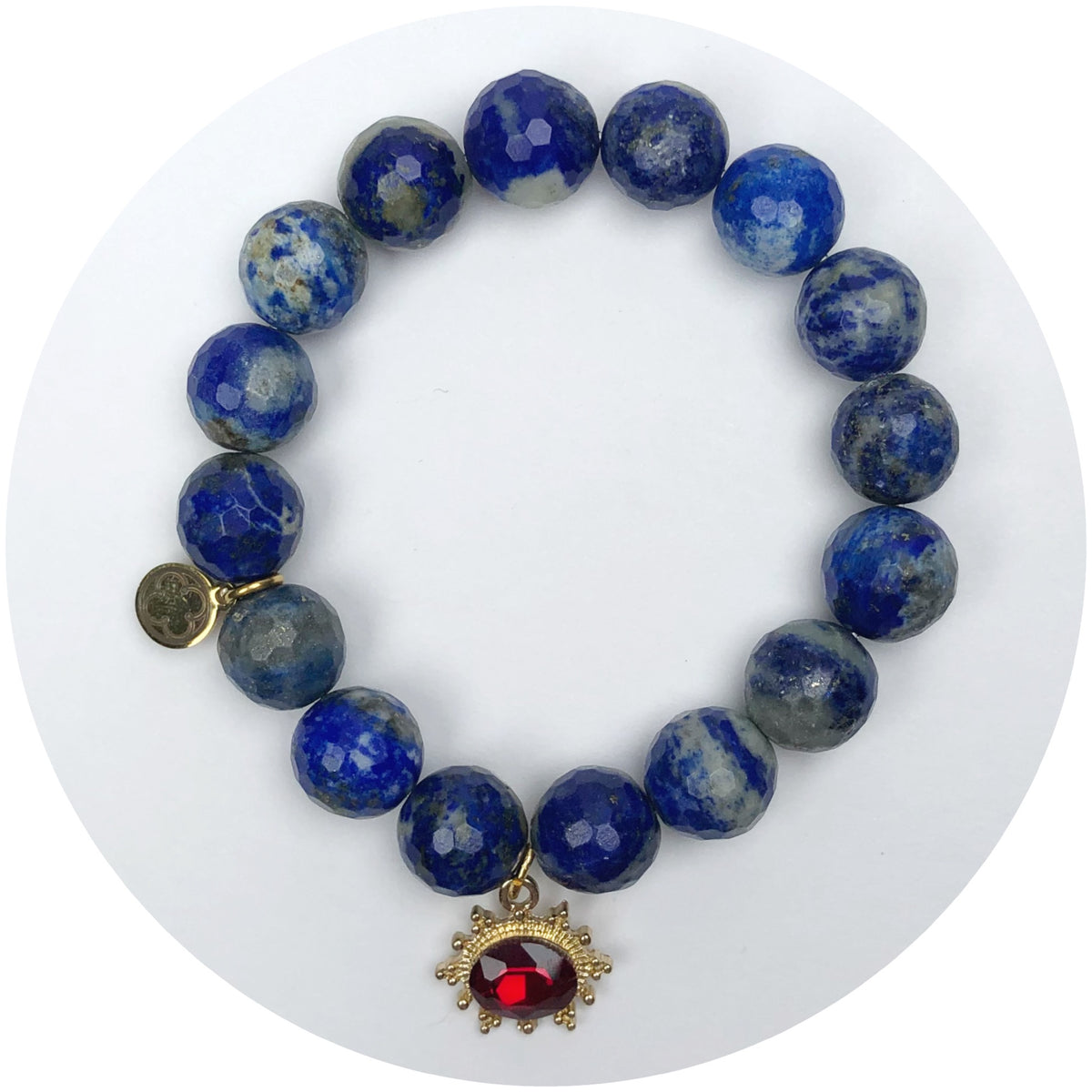 Azul Jasper with Red Gem Pendant
